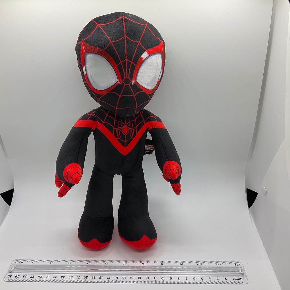 Mattel Miles Morales Voiced Plush Stuffed Animal Spider-Man Toy Collectible 12"
